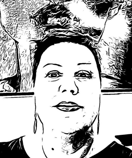 Nina Sketchbild von Nina Neuhaus, Mitarbeiterin im Offside Wedding