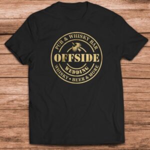 Offside Wedding Logo T-Shirt 2, schwarz